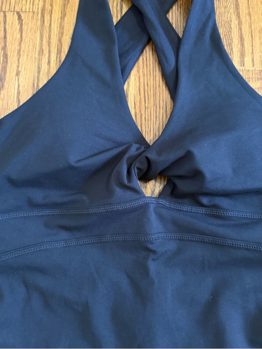 Pure Luxe by Fabletics One Piece Romper Activewear Black Suit Size Medium - Picture 5 of 10